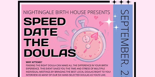 Speed Date the Doulas at the Birth Center