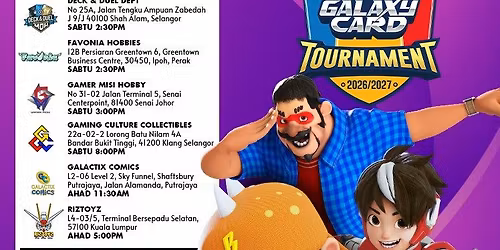 Road to Fiesta Monsta Galaxy Card MGC @Favonia HQ Ipoh