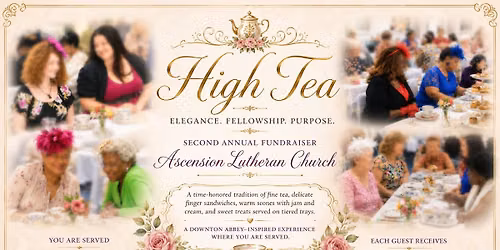 High Tea Church Fundraiser- Second Annual