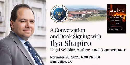 A Conversation & Book Signing with Ilya Shapiro