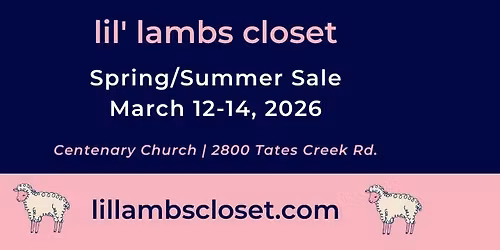 Lil' Lambs Closet - Spring Sale 2026