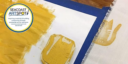 Block Printing Workshop: Tea Towels! $39 + $25 material fee