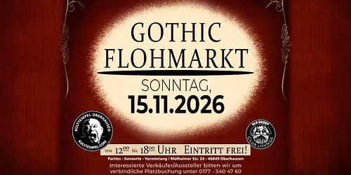 Gothic Flohmarkt am 15.11.2026