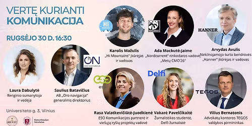 Vert\u0119 kurianti komunikacija. 6ojo sezono startas