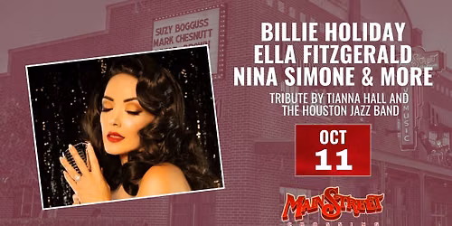 Billie Holiday, Ella Fitzgerald, Nina Simone & more - Tribute by Tianna Hall & the Houston Jazz Band