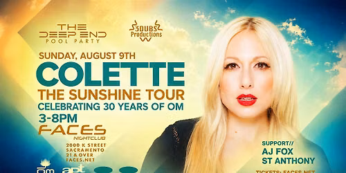 DJ Colette celebrates 30 Years of OM Records - Deep End Pool Party