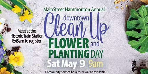 Downtown Hammonton Clean Up & Flower Planting Day