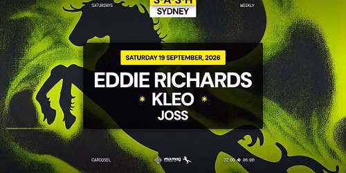 \u2605 S.A.S.H Sydney \u2605 Eddie Richards \u2605 Saturday 19th September \u2605