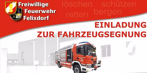 Einladung zur Fahrzeugsegnung