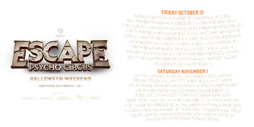2025 Escape Halloween - 2 Day GA at National Orange Show Event Center