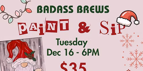 Gnome Paint & Sip Night