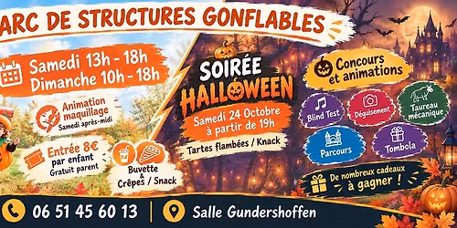 Parc structure gonflable et Soir\u00e9e Halloween