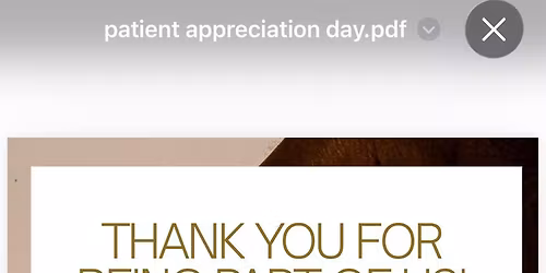 Patient Appreciation 