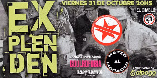 VIE 31\/10 \u2022 Explenden en Sal\u00f3n Pueyrred\u00f3n!