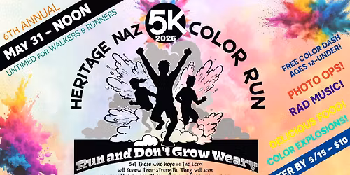 Heritage Naz 6th Annual Color Run