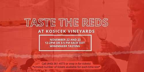 SOLD OUT: Taste the Reds Cellar Event\ud83c\udf77