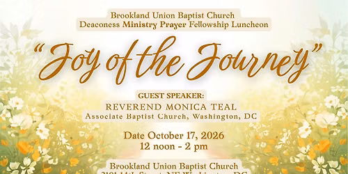 Brookland Union Baptist Church Deaconess Fellowship Luncheon