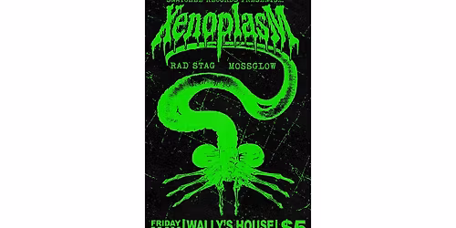 Xenoplasm, Rad Stag and Mossglow!!!  Live at Wally\u2019s!!!!