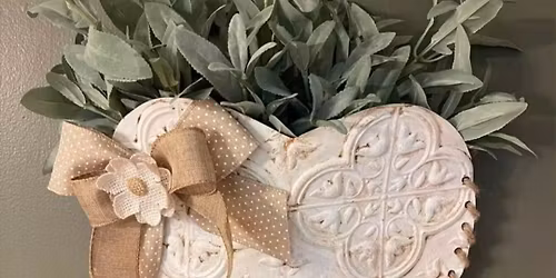 DIY Workshop: Create a Heart Floral Door Hanger - January 15th (6:30pm-8:30pm)