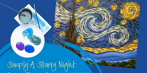 Weeknight Canvas: Simply A Starry Night