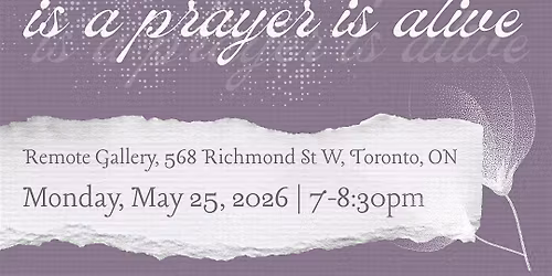 A thing is a place is a prayer is alive: a Poetry Workshop with Irum