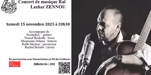 Concert de Lazhar ZENNOU au CCA-Paris