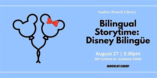 Bilingual Storytime:  Disney Biling\u00fce