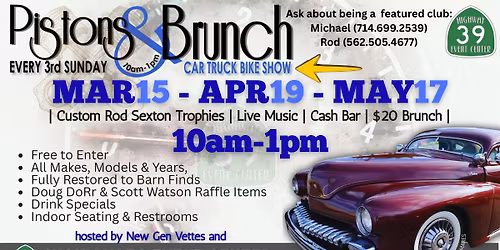 PISTONS & BRUNCH CAR TRUCK MOTORCYCLE SHOW