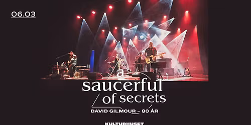 A Saucerful Of Secrets: David Gilmour \u2013 80 \u00e5r \/\/ Drammen kulturhus