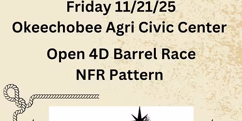 SEFBR NFR Style Open 4D Barrel Race