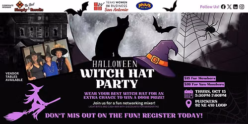 Halloween Witch Hat Party