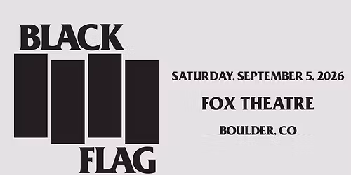 Black Flag | Fox Theatre