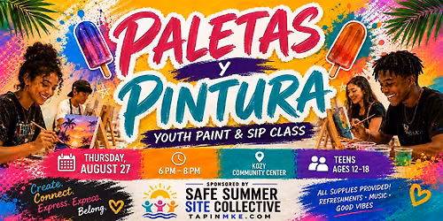 Paletas y Pintura - Youth Paint & Sip