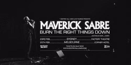 Maverick Sabre \/\/ Melbourne \/\/ Burn The Right Things Down Tour \/\/ Corner Hotel  \/\/ 18+