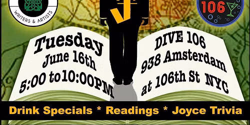 Bloomsday with the Joyce Society, IAWAA, and IBO at Dive 106