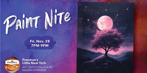 Paint Nite - Pink Moonlight Dreams