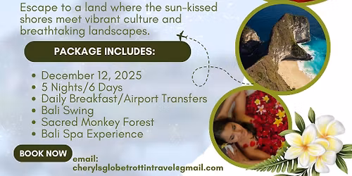 Bali Trip with Cheryl's Globe Trottin Travel