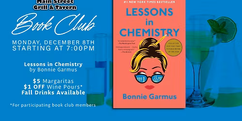Book Club at Main Street - Lessons In Chemistry