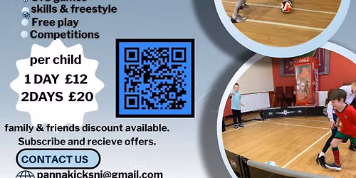 2 Day indoor summer creative football sessions KESH