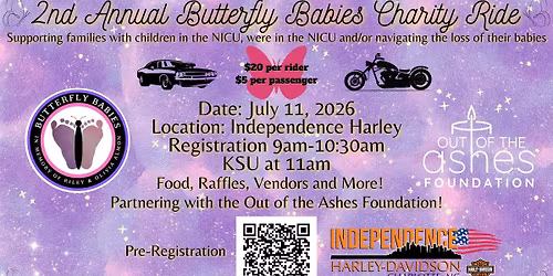 2nd Annual Butterfly Babies Memorial Ride