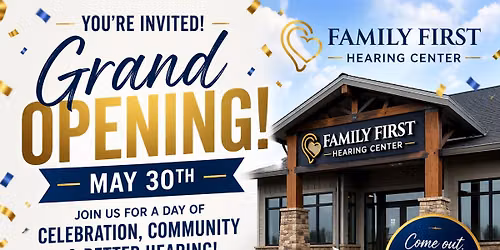 \ud83c\udf89 Grand Opening \u2013 Family First Hearing Center (Woodland Park) | Giveaways + Free Hearing Aid Raffle