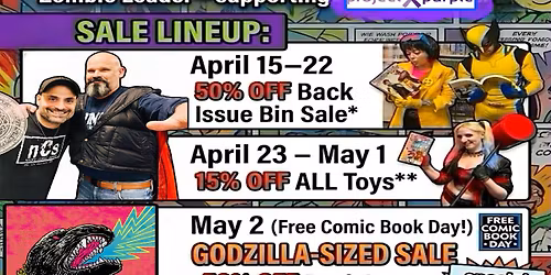 Nick\u2019s Comic Strip\u2019s FCBD 10th Anniversary Sale (benefits Project Purple)