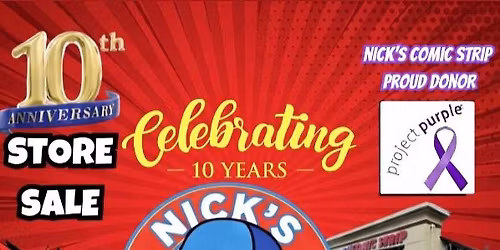 Nick\u2019s Comic Strip\u2019s FCBD 10th Anniversary Sale (benefits Project Purple)