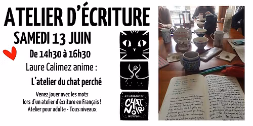 L\u2019atelier du chat perch\u00e9 (juin)