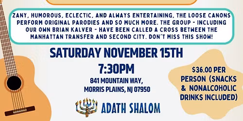 The Loose Canons: Zany, Humorous and Eclectic Musical Review!