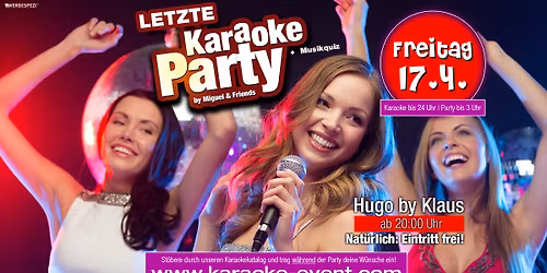Letzte Karaoke Quiz & Party im Hugo \/\/ Eintritt frei