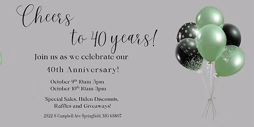 Celebreate 40 Years with Cornerstone!