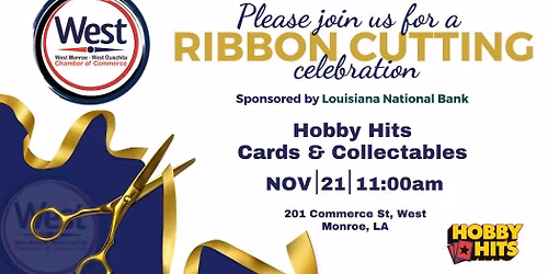 Ribbon Cutting - Hobby Hits Cards & Collectables