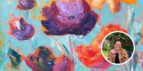 Abstract Floral in Oil and Cold Wax with Tracy Loring