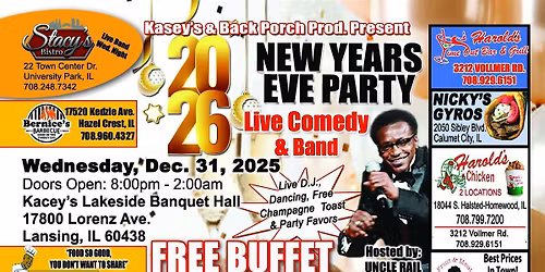 New Year's Eve Comedy Show and Live Band